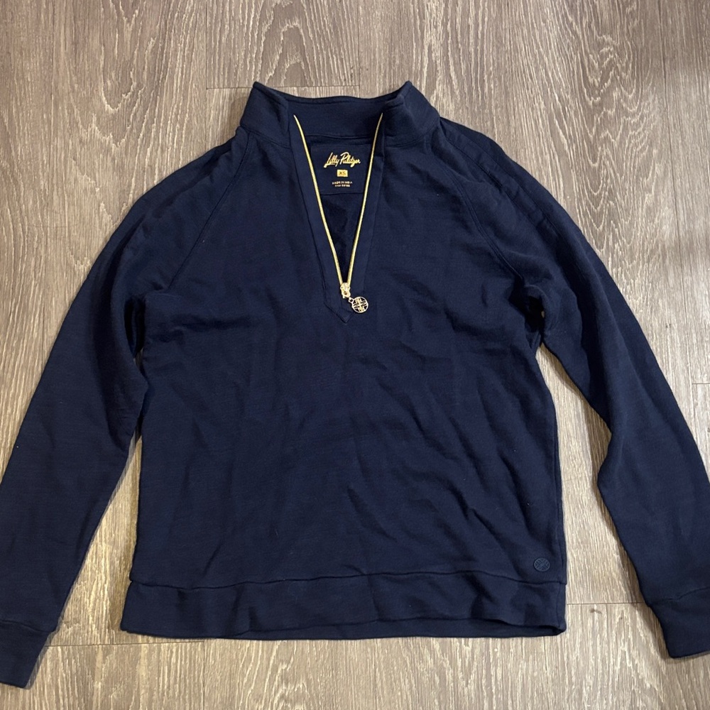 Lilly Pulitzer Navy Pullover Jacket - image 1